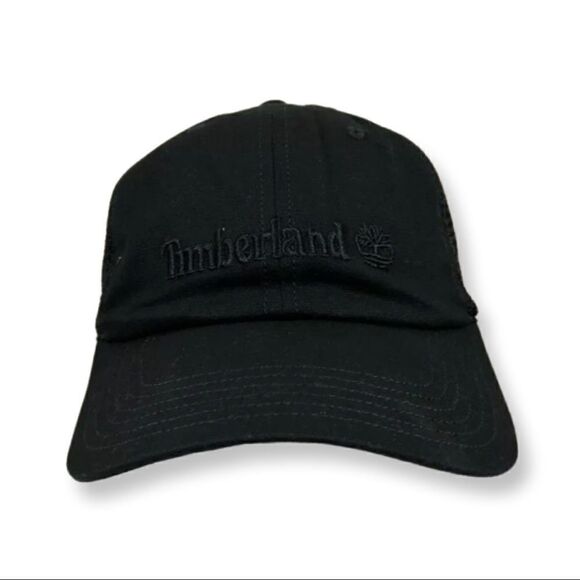 Timberland Other - Timberland Baseball Cap Hat black  New Trucker  Mesh Adjustable snap back   
